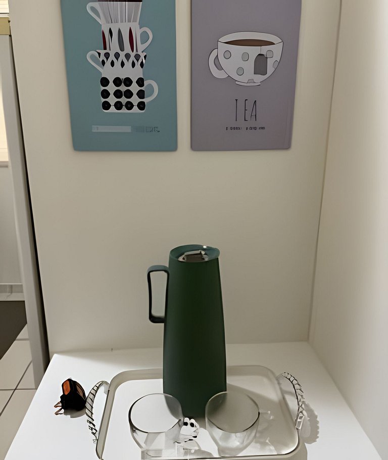 Apto moderno e climatizado