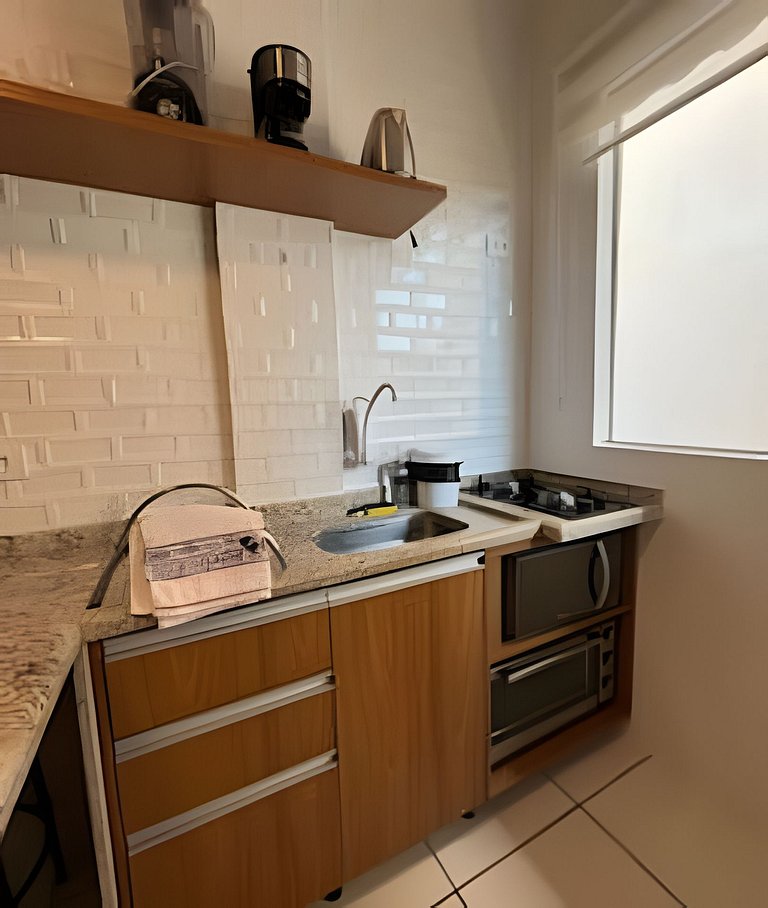 Apto mobiliado e bem localizado!